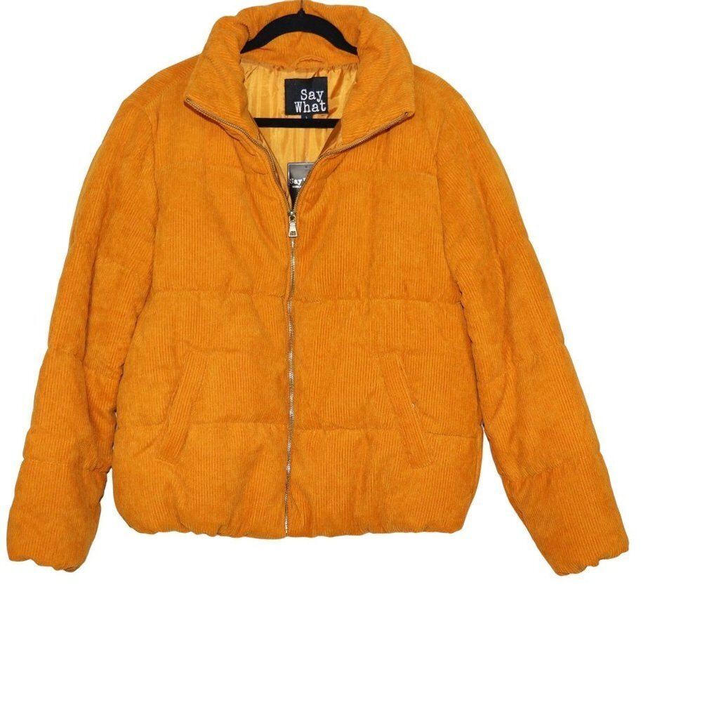NWT Corduroy Cropped Puffer Coat
